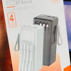 4-IN-1 POWER BANK 60,000 mAh – WHITE/BLACK